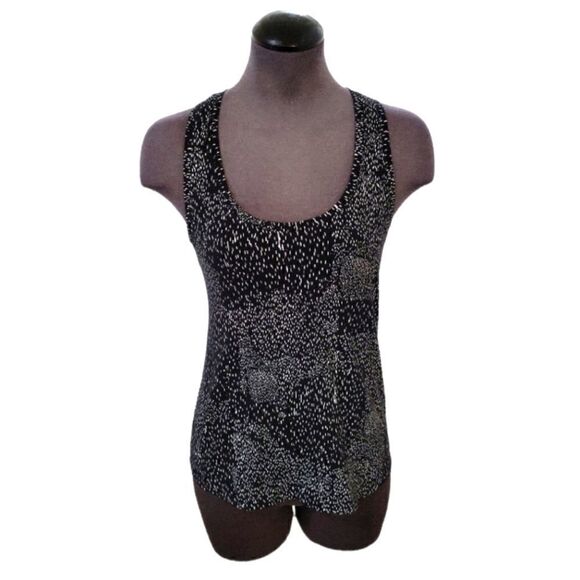 EC FABLETICS BLACK & WHITE RAZORBACK TANK TOP SZ. XS - Picture 2 of 5